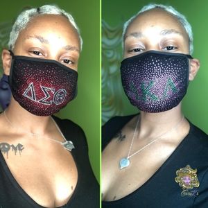 COPY - Sorority AKA DELTA Bling Mask